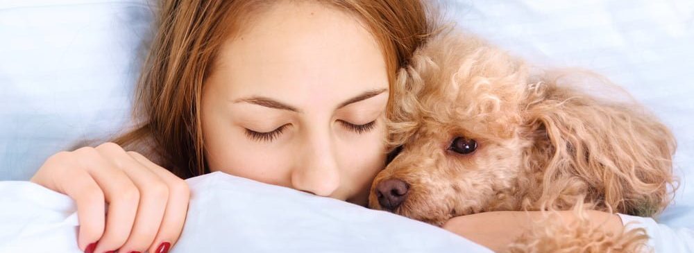 Mulher dormindo com cachorro | Faz mal dormir com cachorro na cama?