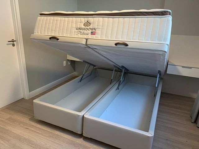 Cama baú Kingsdown Euro Colchões